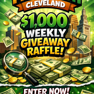 Find the cash Cleveland march weekly $1,000 cash giveaway
